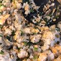 しみずさとこ's cooksnap of when they made 朝チャーハン　小松菜しらすのさっぱり炒飯.