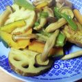 えりこ82☆'s cooksnap of when they made かぼちゃとレンコンのカレーオイスター炒め.