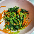 まさたかまま's cooksnap of when they made ごま油香る☆ほうれんそうと人参のナムル.