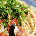  ぽちこ's cooksnap of when they made ズッキーニとトマトとベーコンのパスタ.