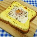 ととろ＆めい's cooksnap of when they made マヨ×卵×粉チのトースト.