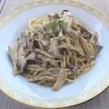 FGO☆'s cooksnap of when they made お店の味に！簡単きのこのクリームパスタ.