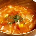 nakaerinko's cooksnap of when they made 冷凍トマトとベーコンのスープ.