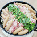 パンダ達の母です。's cooksnap of when they made 新感覚！炒め椎かまの香ばし豚もやし鍋.