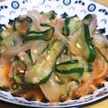 マチコ姉さん's cooksnap of when they made 韓国常備おかずキュウリの和え物오이 무침.