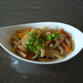KUSTOM's cooksnap of when they made つきこんとさつま揚げのいため煮.