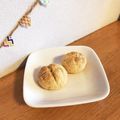 おやつ好き小学生's cooksnap of when they made 簡単❤HMでちっちゃいメロンパンクッキー.