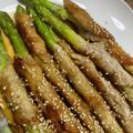 miumini's cooksnap of when they made 豚モモ肉で♪アスパラの肉巻き.