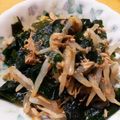 みにゃみん。's cooksnap of when they made レンジで簡単！もやしとわかめのツナナムル.