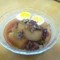 kahehna's cooksnap of when they made ホタルイカと大根の煮物.