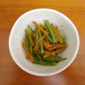 みめい's cooksnap of when they made にんじんとセロリの塩麹バターきんぴら.
