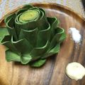 ジョンのお母ちゃん's cooksnap of when they made ☆電子レンジで簡単アーティチョーク☆.
