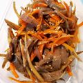 にしあまね's cooksnap of when they made 韓国風きんぴらごぼう.