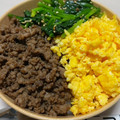 クック2SESQA☆'s cooksnap of when they made しっとりそぼろのお手軽♪三色丼.