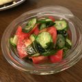 みそじーさん's cooksnap of when they made 簡単♪トマト、きゅうり、わかめの酢の物.