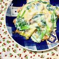 ふたごゆき's cooksnap of when they made 鮭とほうれん草のホワイトソースオムライス.