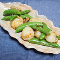 バカリャウ's cooksnap of when they made ほたてとスナップえんどうのマヨネーズ炒め.