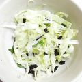 クックGB6431☆'s cooksnap of when they made キャベツ・大葉・海苔のワサビ麺つゆ和え♪.