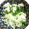 クックGB6431☆'s cooksnap of when they made 簡単もう一品！キャベツと大葉の甘酢和え.