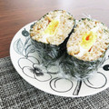 さぁさ52's cooksnap of when they made 息子小躍り☆とろ～り卵たぬきおにぎらず.