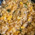 スノーディッシュ's cooksnap of when they made 残ったちらし寿司再利用✿キムチ炒飯.