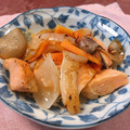 餃子女子's cooksnap of when they made 妊婦ごはん 鮭と野菜のさっぱり蒸し.