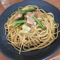 ★りなんち★'s cooksnap of when they made ベーコンと白菜とパプリカのパスタ.