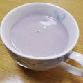 ねこのおかあさん☆'s cooksnap of when they made おせちの黒豆の煮汁と牛乳でラテ.