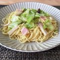 ♧ぴの字♧'s cooksnap of when they made ランチにキャベツとベーコンの和風パスタ☻.