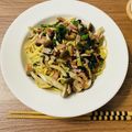 MANTENBO's cooksnap of when they made めんつゆで和風パスタ.