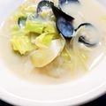 クックF9KA1C☆'s cooksnap of when they made あさりと春野菜のミルク味噌汁.