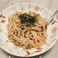 なおゆきそら's cooksnap of when they made シーチキン梅ェ！ゴマヨパスタ.