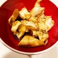 ざくらママ's cooksnap of when they made 【農家のレシピ】キャベツの芯のラー油漬け.