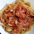 クックみみこ☆'s cooksnap of when they made トマト缶で簡単☆ツナトマトのパスタ.