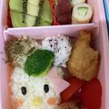もち子29's cooksnap of when they made キャラ弁☆ヘビ.カーズ.キティ.カブト虫.
