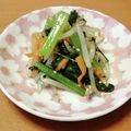 ＊ゆめの＊'s cooksnap of when they made もやしと小松菜のナムル☆.