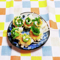 カレンガール's cooksnap of when they made ちくわと大葉のクルクル巻き.