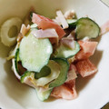 ♥︎atk♥︎'s cooksnap of when they made ハム・竹輪と胡瓜のわさびマヨサラダ♪簡単.