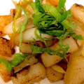 Minnie74's cooksnap of when they made めんつゆだけ！　長芋と長ネギ炒め.