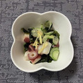 リラックマ君ママ♡'s cooksnap of when they made 簡単☆料亭の味☆胡瓜とワカメの酢の物.