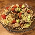 ロンロン草原's cooksnap of when they made お皿で完結！夏野菜の冷製パスタ.