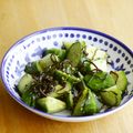 ガメコ's cooksnap of when they made きゅうりとラー油・塩昆布和え.