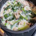 しみず313's cooksnap of when they made ほうれん草入り♪簡単キノコの豆乳スープ.