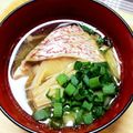 クックみゅーみゅー's cooksnap of when they made ダシが効いてる♬ 鯛と白菜のお吸い物.