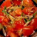 izmn☆♬'s cooksnap of when they made トマトとみょうがのマリネ.
