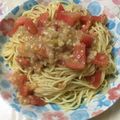 ぐでたま's cooksnap of when they made 【簡単】旦那大絶賛の冷製トマトパスタ♡.