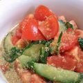 ナツ☆ママ's cooksnap of when they made レモンで夏味♪胡瓜とトマト♪ごま酢和え.