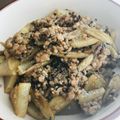 にこぱん☻'s cooksnap of when they made ごぼう入り、ひき肉と大根の煮物.