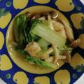 ものぐさtakky's cooksnap of when they made 菜っ葉としめじ・うす揚げの煮物♪.