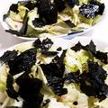 上野食堂's cooksnap of when they made レタスと海苔だけで美味しいサラダ♪.